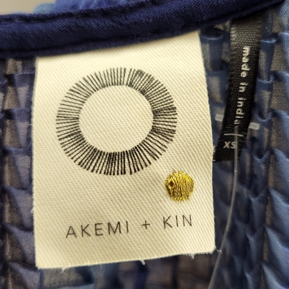 NWT Anthropologie Akemi + Kin Baka Tassel Pleated Tie Shoulder Tank size XSmall - Picture 5 of 10
